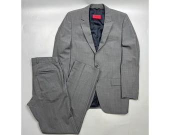 Men’s Hugo Boss Two Piece Wool Suit Size US 42 L (Y1282)