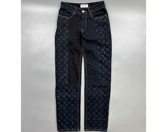 Women's Marine Serre Moon Straight Denim Jeans Pants Size M (Y1226)
