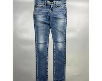 Saint Laurent Paris Vintage Wash Denim Jeans - Hedi Slimane - 34