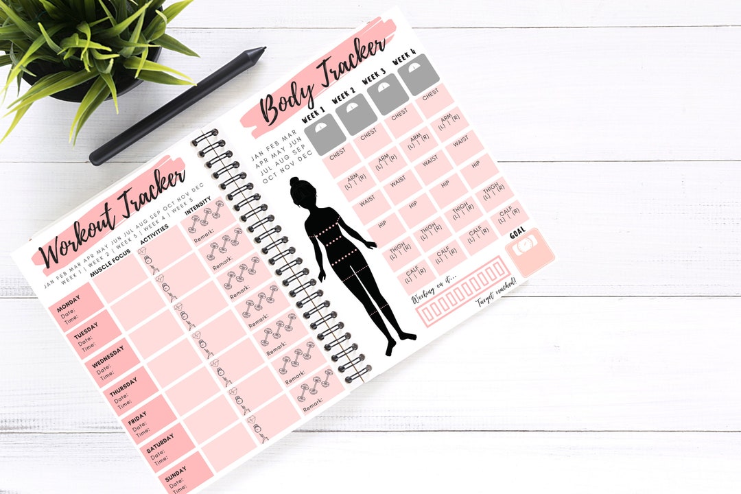 Fitness Planner Body Measurement Planner Weight Loss Etsy UK