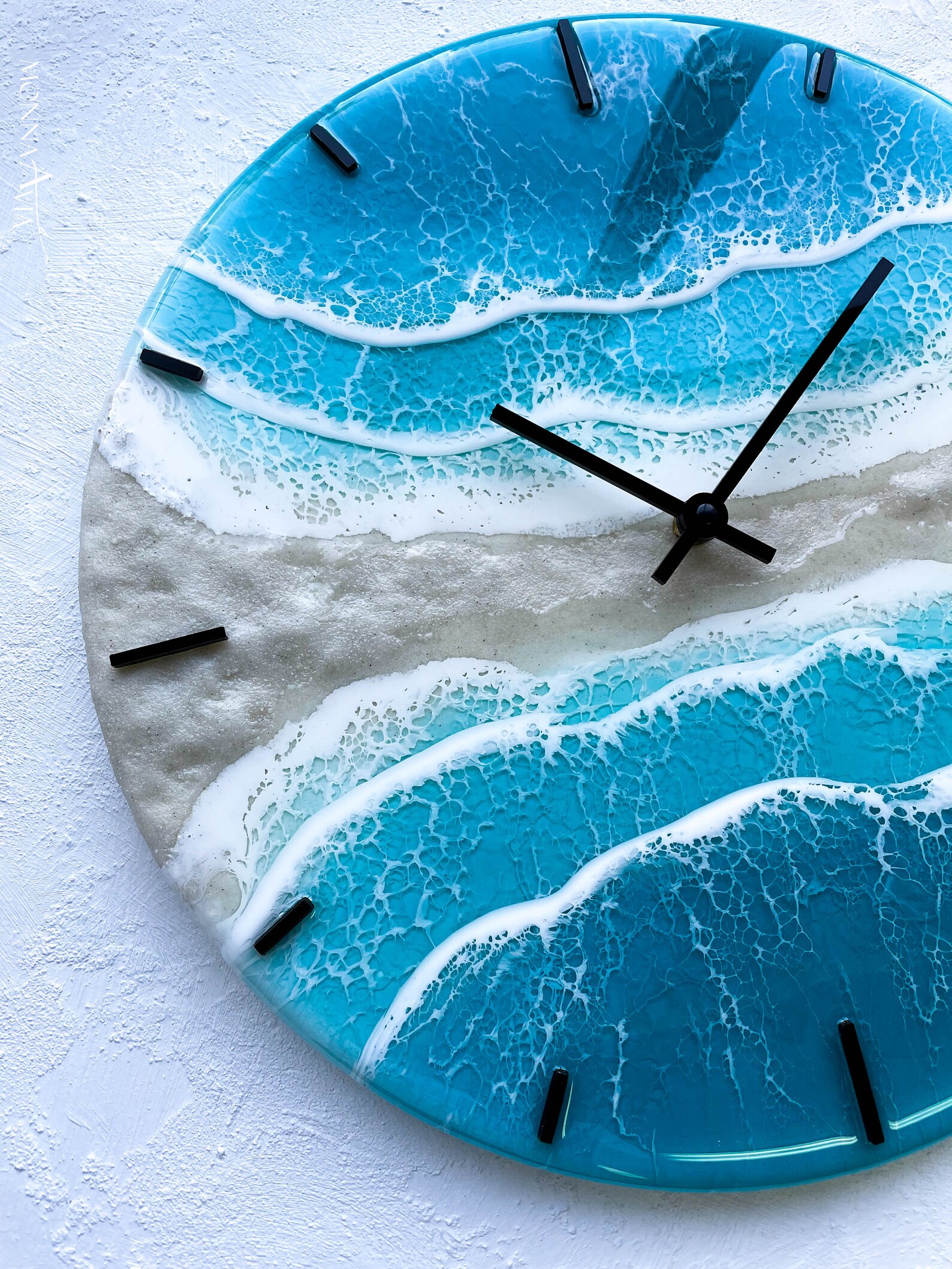 Resin Clock Anniversary Gift for Parents 50th Birthday Etsy