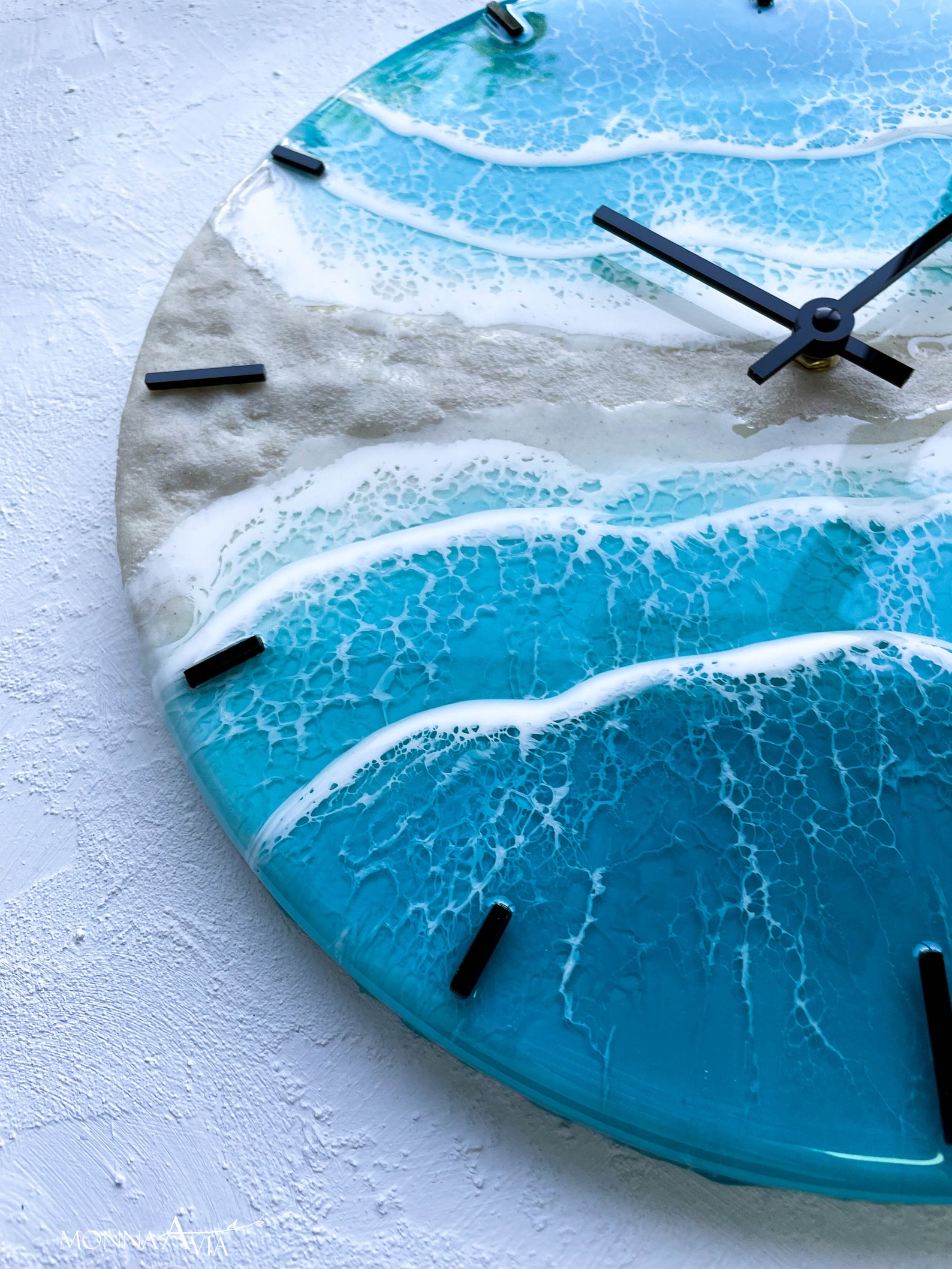 Resin Clock Anniversary Gift for Parents 50th Birthday Etsy