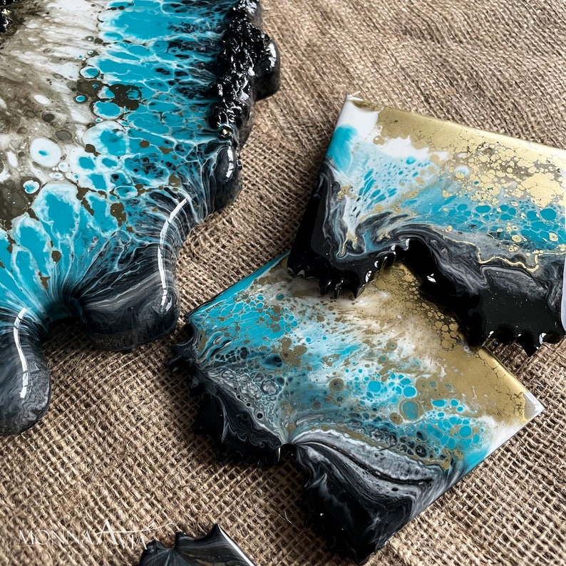 Geode Epoxy Picture Housewarming Gift Geode Wall Epoxy Art Etsy