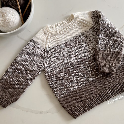 ombre sweater knitting pattern