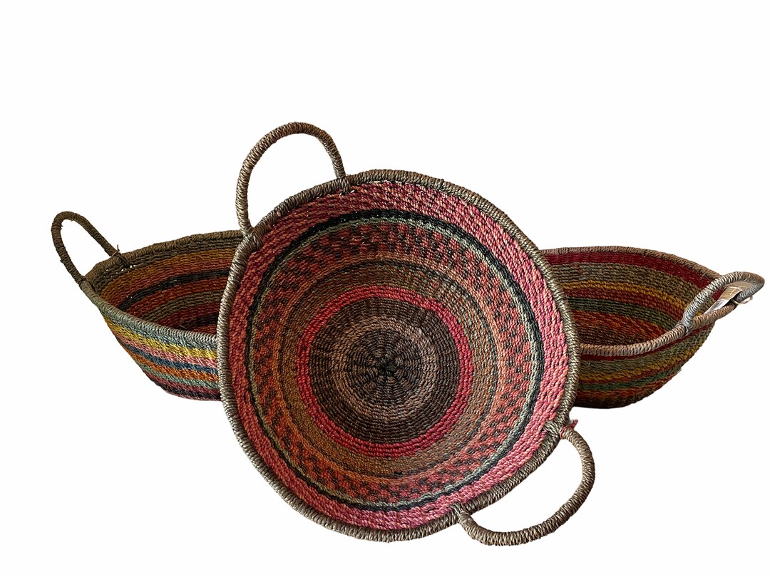 Abaca Basket From the Philippines Etsy