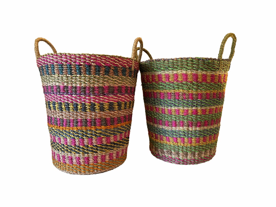 Abaca Basket From the Philippines Etsy