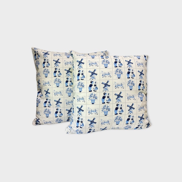 Delft Blue Pillow Etsy