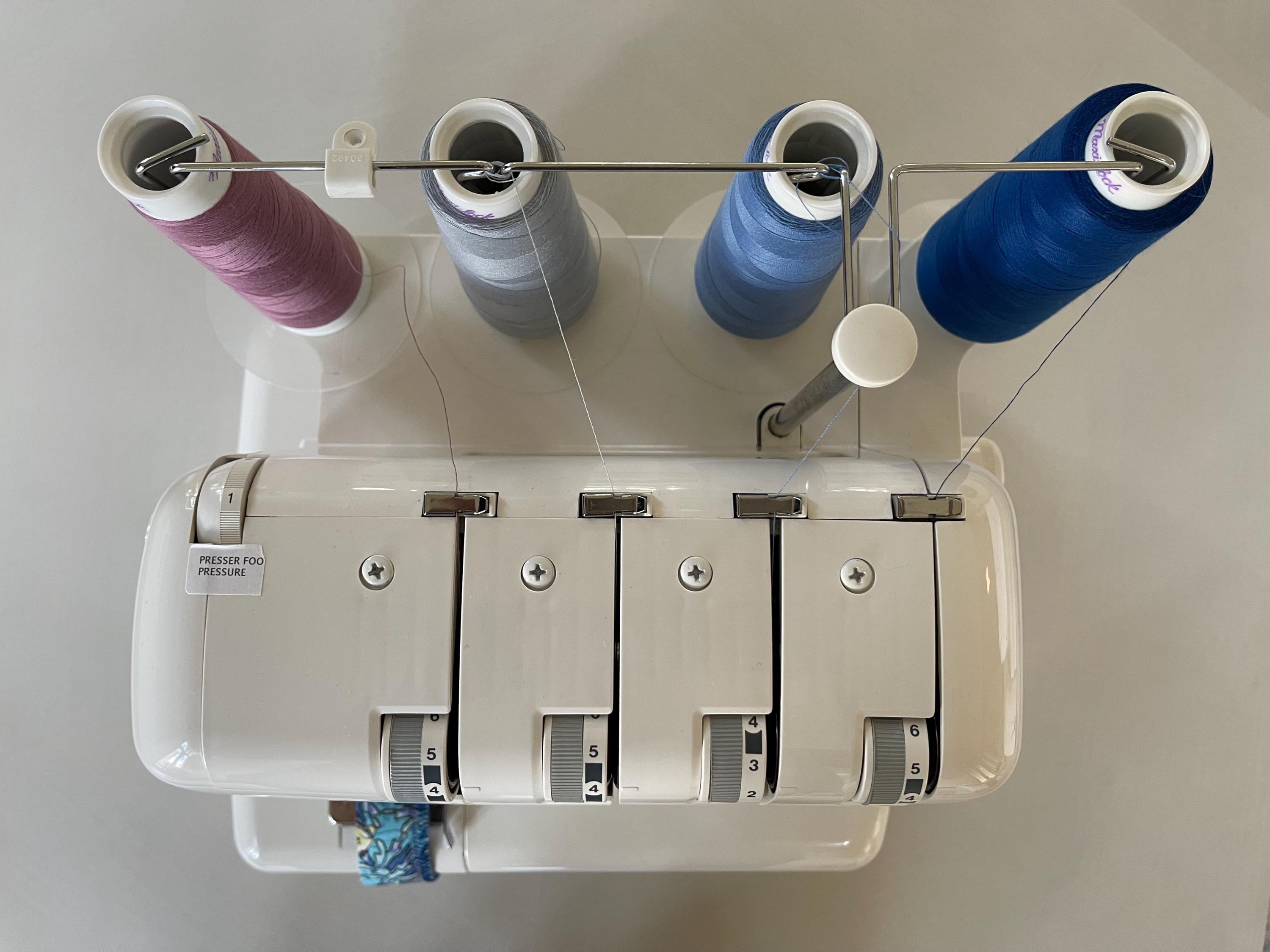 Vintage White Superlock Electronic 2000 ATS Serger W/ Accessories