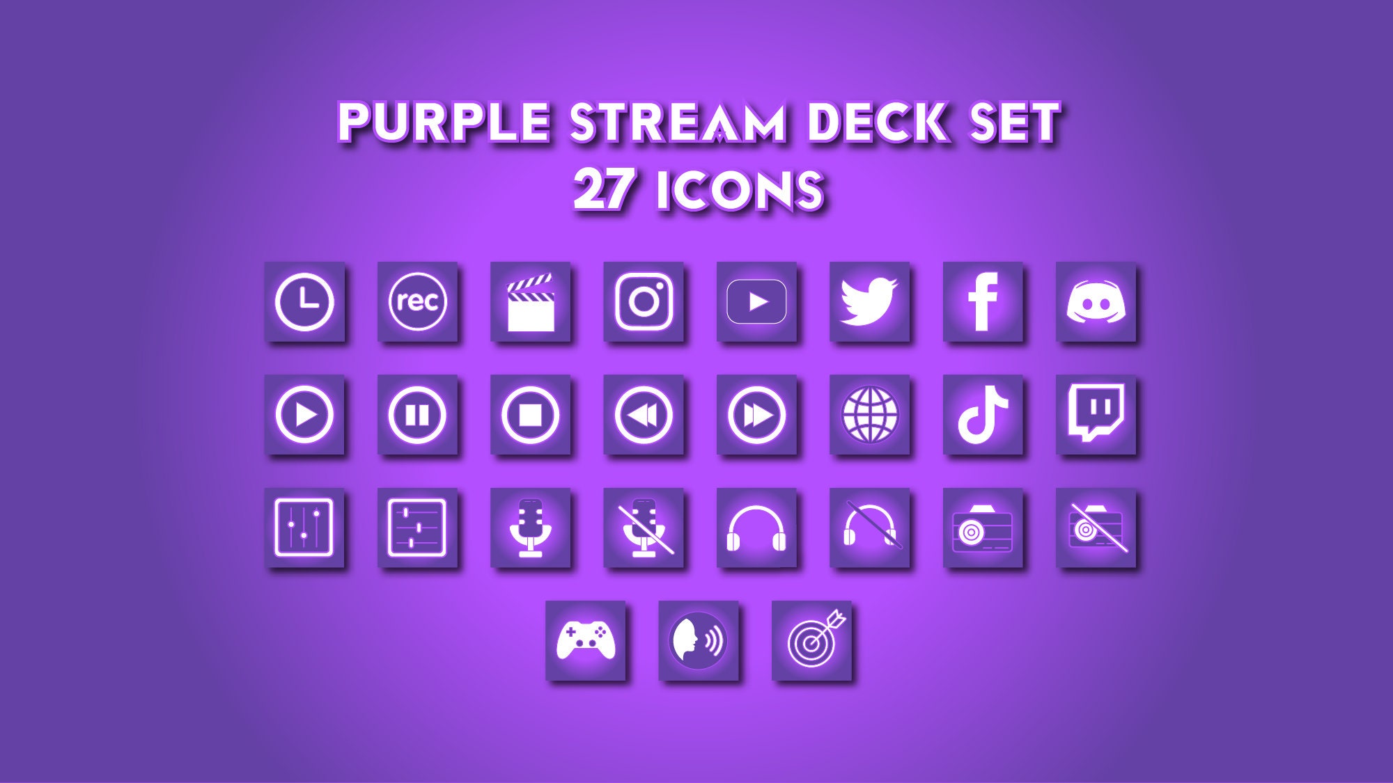 stream deck icon pack free