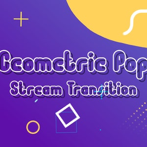 Geometric Pop Transition - Geometric Twitch Stinger Transition / OBS Transition / Animated Transition / Scene Transition / Overlay