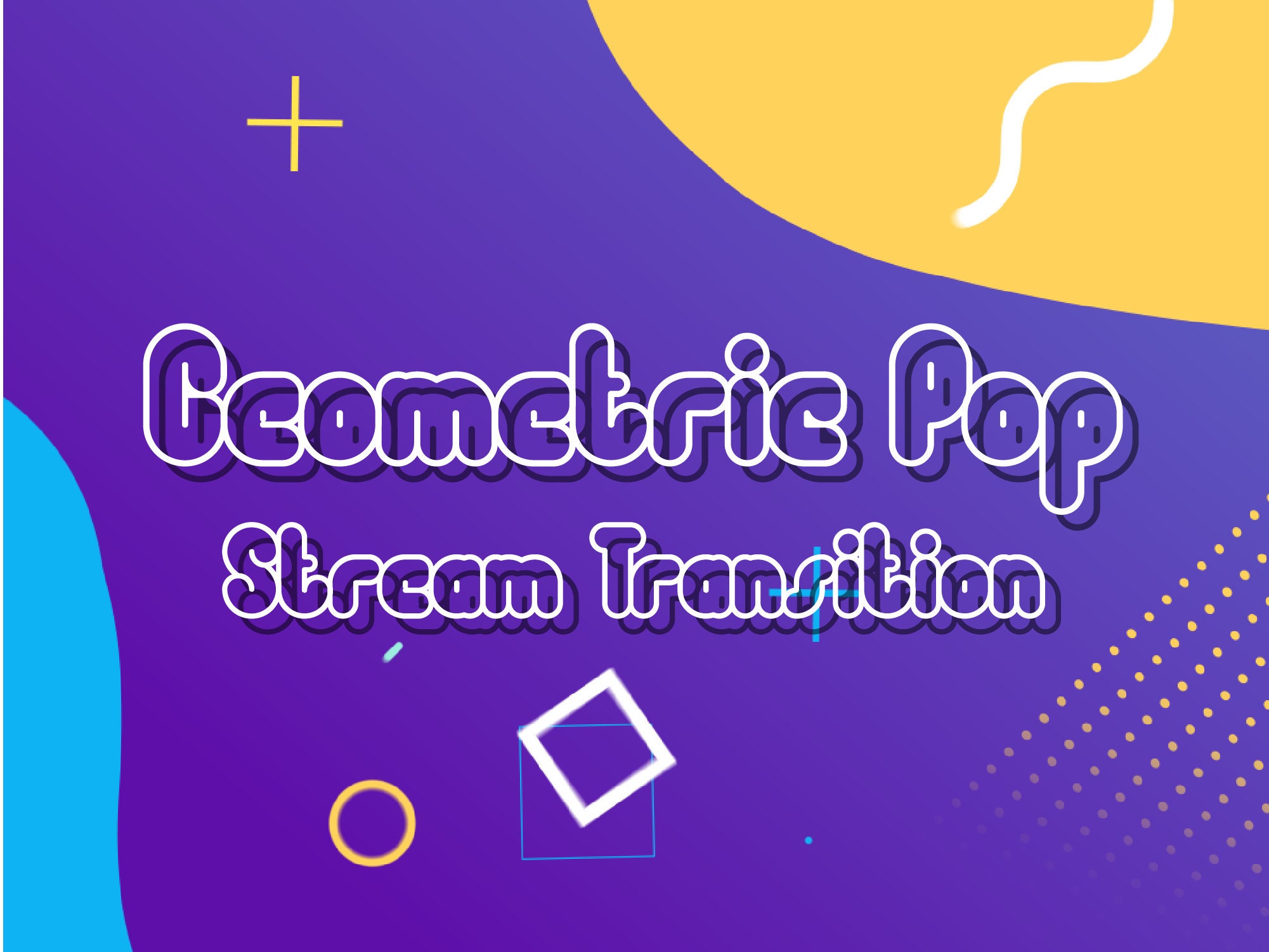 Geometric Pop Transition Geometric Twitch Stinger Transition -