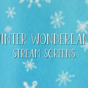 Winter Wonderland Stream Screens / Christmas Twitch Screens / Holiday Stream Screens / Animierte Stream Bildschirme / Twitch / Youtube / Overlay