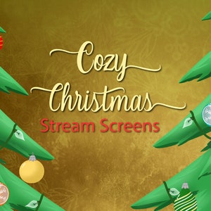 Cozy Christmas Stream Screens / Christmas Twitch Screens / Holiday Stream Screens / Animated Stream Screens / Twitch / Youtube / Overlay