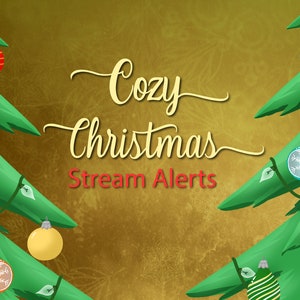 Przytulne świąteczne alerty strumieniowe / Alerty strumieniowe świąteczne / Alerty strumieniowe świąteczne / Alerty animowane / Twitch / Youtube
