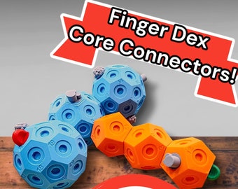 Finger Bouldering "Finger Dex" Core Connector | Bouldering Ball Add-on | Rock Climbing Finger Game | Fidget Toy