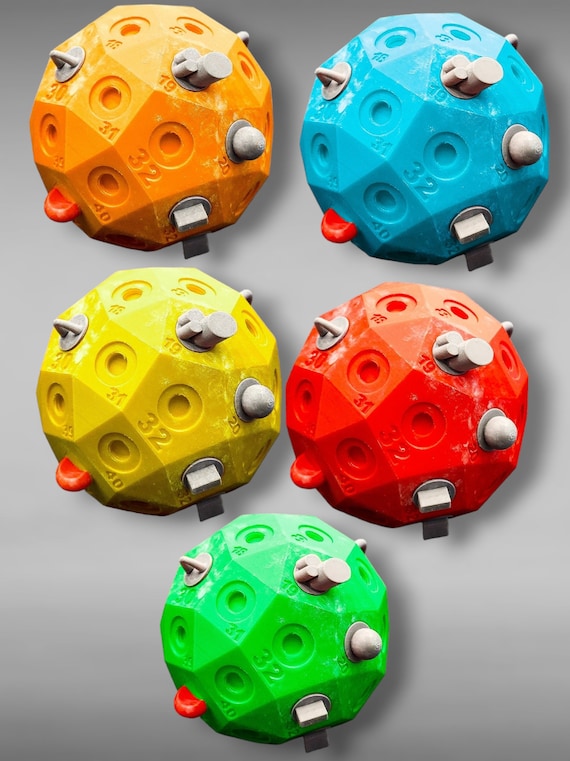 3D Printed Physical Therapy Game finger Dex Finger Bouldering Ball