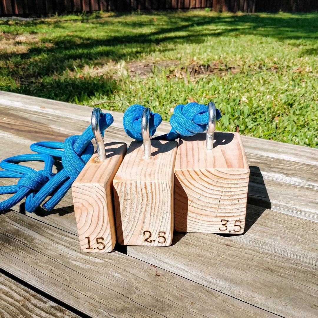 Rock Climbing Pinch Block Set 1.5 2.5 3.5 Widths Portable Workout