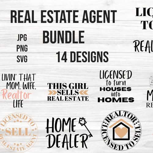 Real Estate Bundle Realtor Bundle Realtor Sayings Funny - Etsy