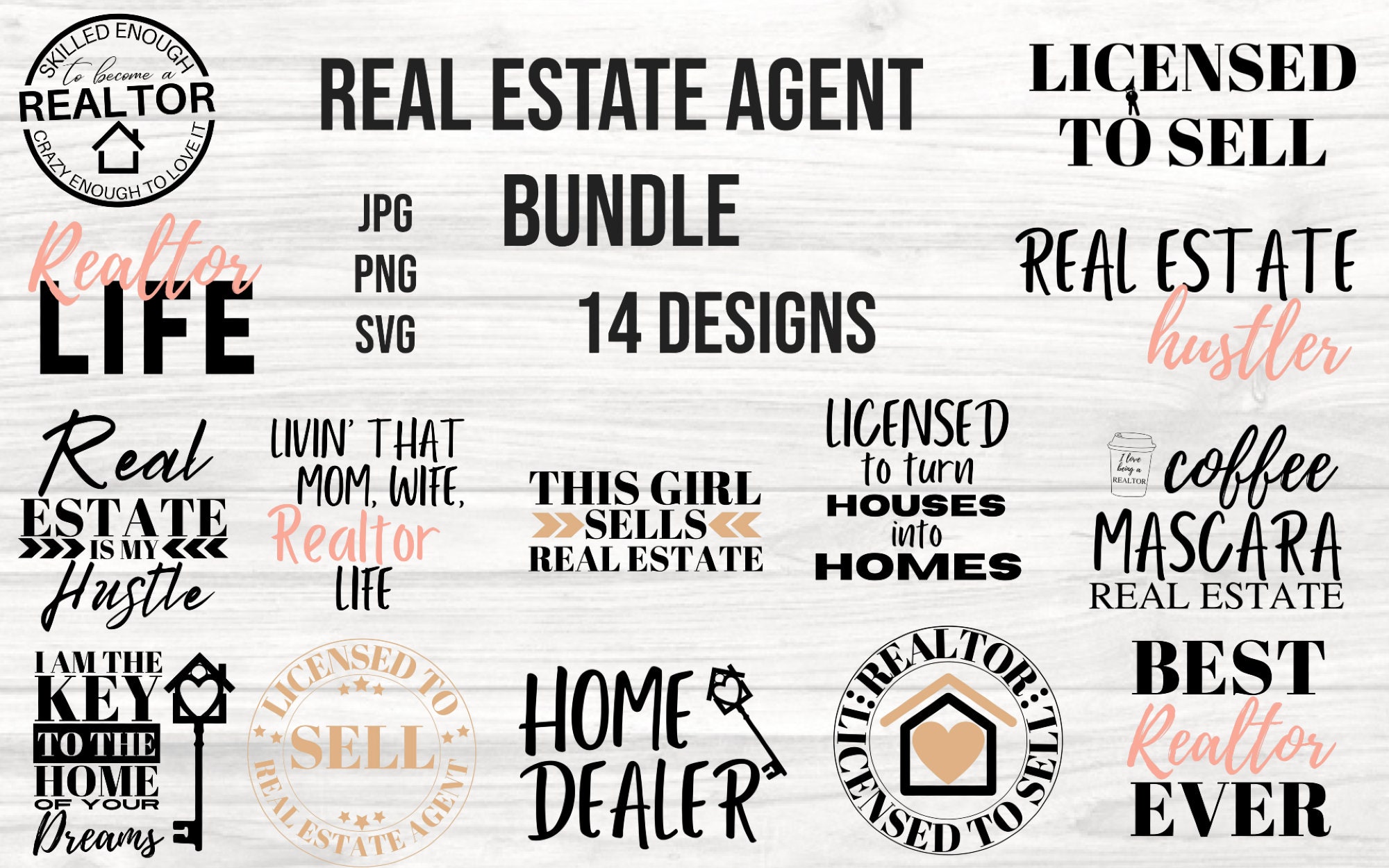 Real Estate Bundle Best Realtor Ever Realtor Sayings - Etsy Canada