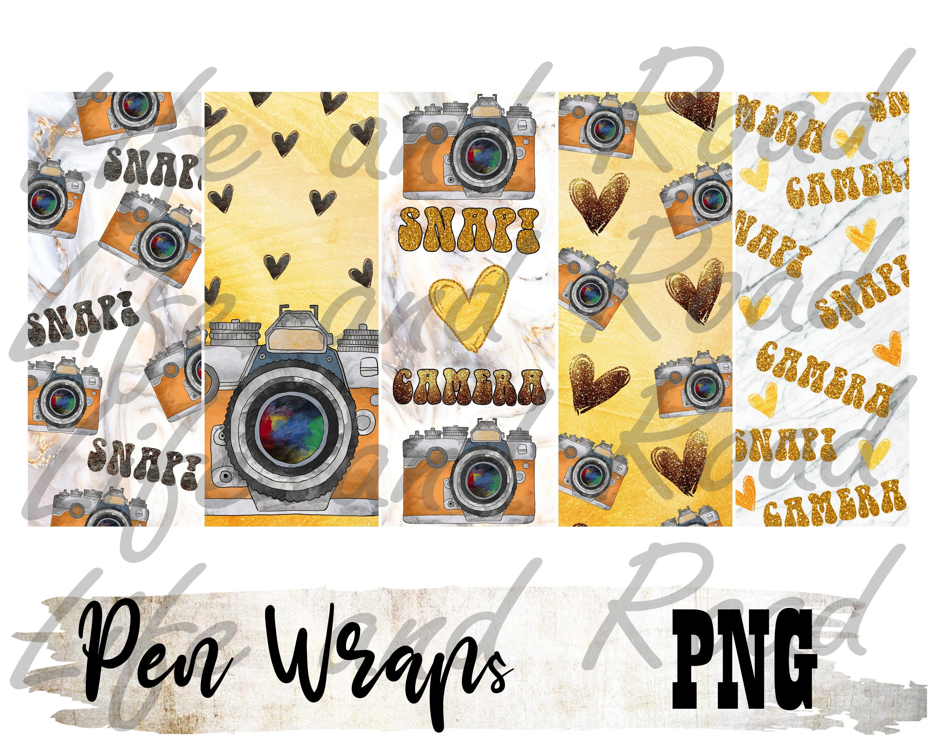 Pen Wraps Template Digital PNG File Ink Joy Instant Etsy