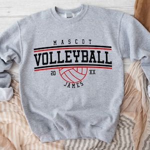 Volleyball Mascot Svg File, Personalized Shirt Svg, Team Svg, Volleyball Shirt Png, Svg for Cricut, Cut File, Silhouette, Digital Download