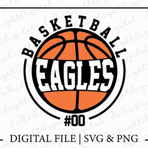Eagles Basketball Svg, Basketball Shirt Svg, Basketball Decal Svg, Digital Download, Team Spirit Svg, Basketball Svg, Svg Cut File