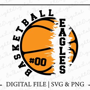 Eagles Basketball Svg, Team Name Svg, Sport Svg, Basketball Team Svg, Digital Download, Basketball Lover Svg, Basketball Svg, Svg Cut File