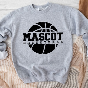 Basketball Mascot Svg, Custom Basketball Svg, Digital Download, Team Spirit Svg, Mascot Svg, Game Day Svg, Basketball Svg, Svg Cut File