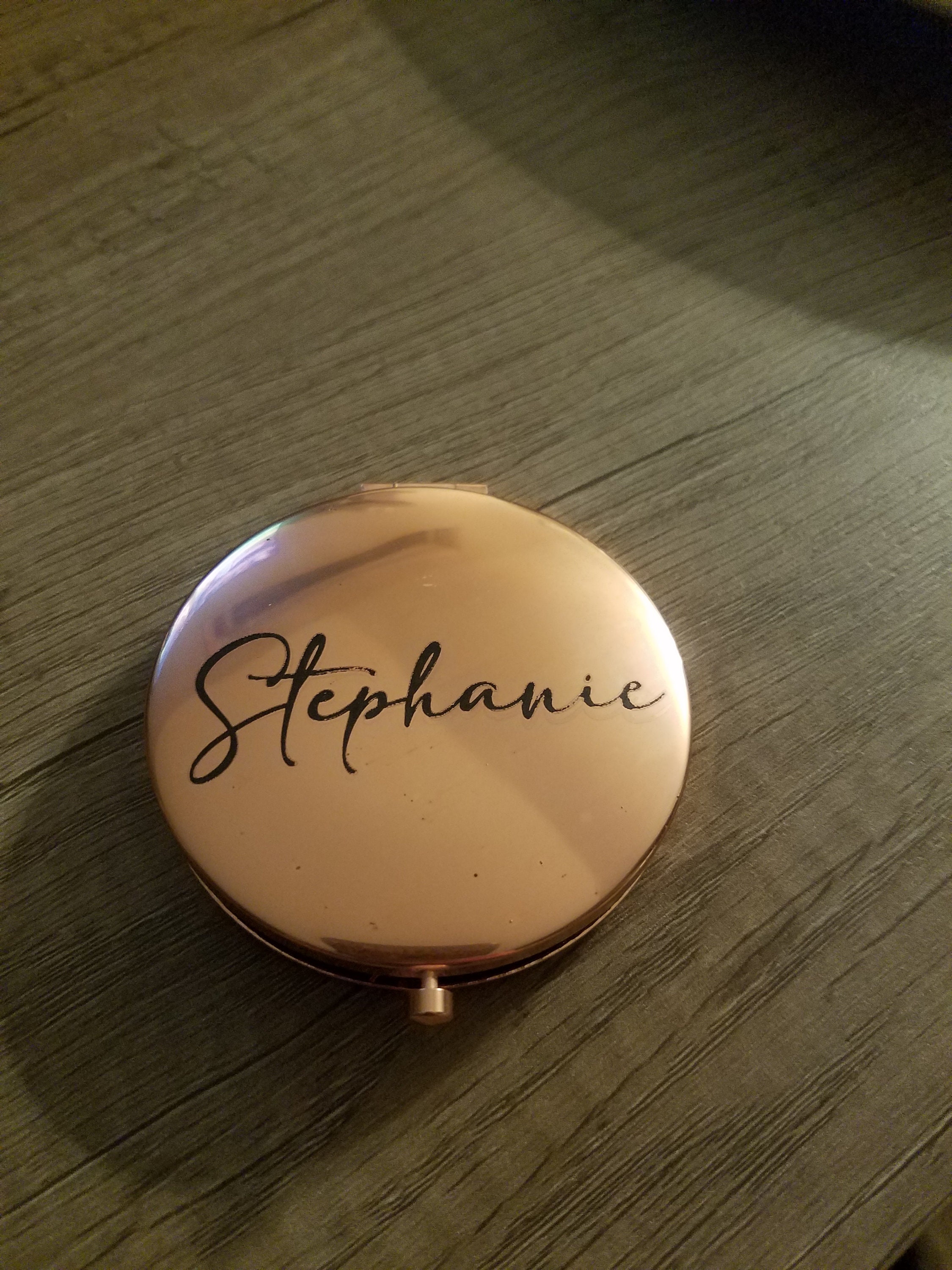 Custom engraved Compact Mirror Etsy