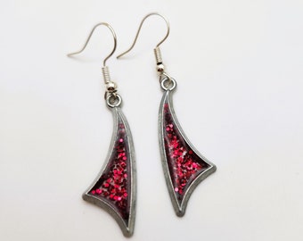 Beautiful Dangle Earrings - Custom Hand-Made Resin FREE SHIPPING