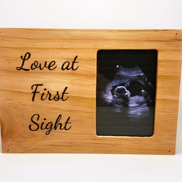 Wooden Picture Frame | Love at First Sight | Photo Frame | Custom Hand-Made FREE SHIPPING