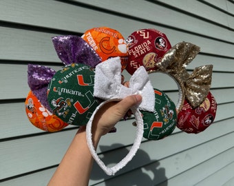 Atlantic Coast College inspired headbands/Tally/Miami/Clemson SC