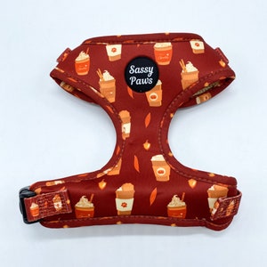 Dog chest harness - Spiced Puppuccino