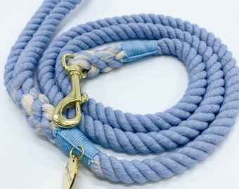 Rope lead - baby blue