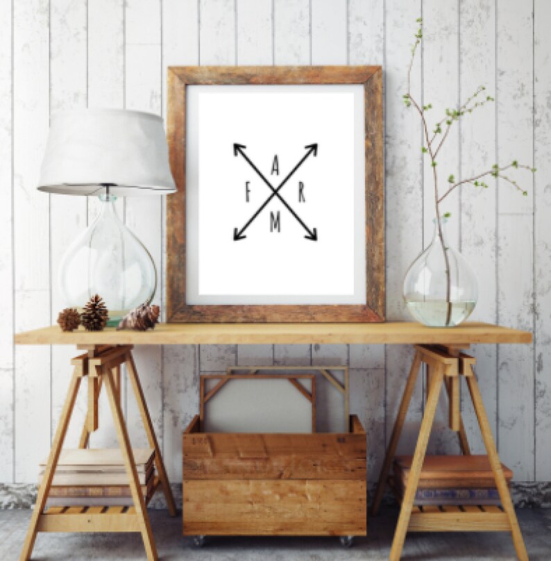 Farm Wall Decor Farm Printable Printable Wall Art Instant Etsy