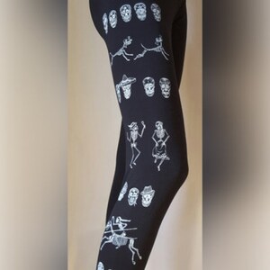 Leggings de yoga estampadas a mano. Day of the Dead
