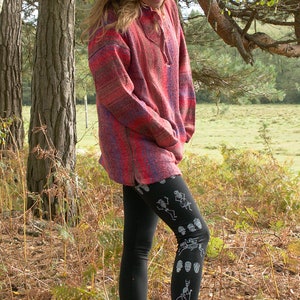 Leggings de yoga estampadas a mano. Day of Dead photo 2