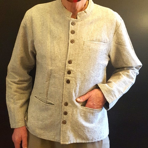 Nehru Collar Jacket Mandarin Jacket Modi Indian Grandad Etsy UK