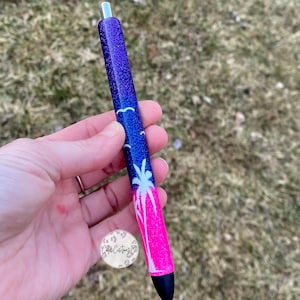 Sunset Glitter Pen, Glitter Pen, Planner Accessories, Ink Joy Glitter Pen, Personalized Glitter Pen, Sky Glitter Pen