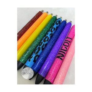 Glitter Pens, Planner Accessories, Ink Joy Glitter Pens, Personalized Glitter Pens, Cheetah Glitter Pens, Teacher Gift, Teacher Pens