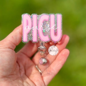 PICU Nurse Badge Reel, Pediatric Intensive Care Unit Nurse Badge Reel, Picu Nurse, ID Holder, RN Gift, Nurse Gift, Picu Nurse Grad Gift