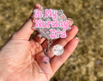 In My Nursing Era Badge Reel, Nurse Badge Reel, ID Holder, Icu Nurse Grad Gift