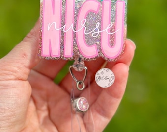 NICU Nurse Badge Reel, Neonatal Intensive Care Unit Nurse Badge Reel, Nicu Nurse, ID Holder, RN Gift, Nurse Gift, Nicu Nurse Grad Gift