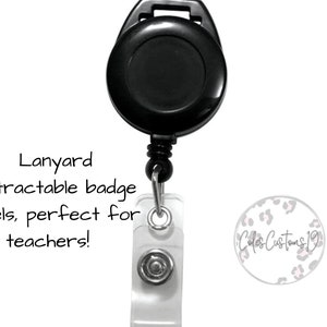 Crayon Box Badge Reel, Teacher Badge Reel, Teacher Appreciation Gift, Teacher Gift, Gift for Teacher, Personalized Teacher Badge Reel image 3