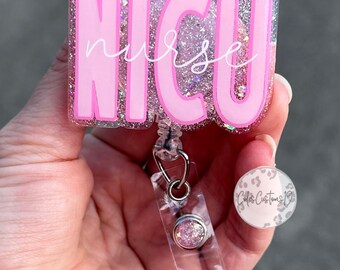 NICU Nurse Badge Reel, Neonatal Intensive Care Unit Nurse Badge Reel, Nicu Nurse, ID Holder, RN Gift, Nurse Gift, Nicu Nurse Grad Gift