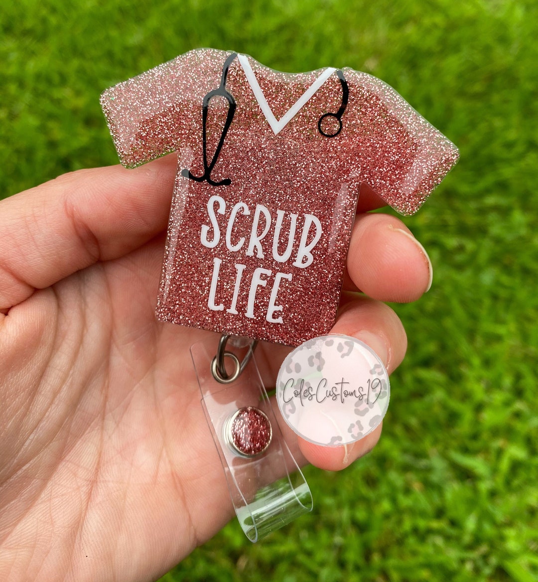 Scrub Life Badge Reel, Nurse Badge Reel, Nurse Gift - Etsy