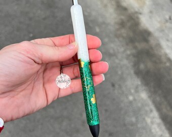 St. Patrick’s Day Glitter Pen, Shamrock Glitter Pen, Planner Accessories, Ink Joy Glitter Pen, Personalized Glitter Pen