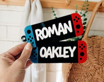 Switch Keychain, Gaming Bag Tag, Name Tag, Backpack Tag, Backpack Name Tag, Bookbag Tag, Name Keychain, Backpack Label, Gamer