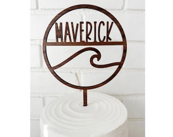 Baby on Board Baby Shower Cake Topper, Surf Baby Shower, Baby on Board Baby Shower, NameCake Topper, Wave Cake Topper, Surfboard Cake Topper