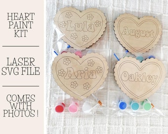Valentinstag Herz Paint Kit Laser SVG-Datei